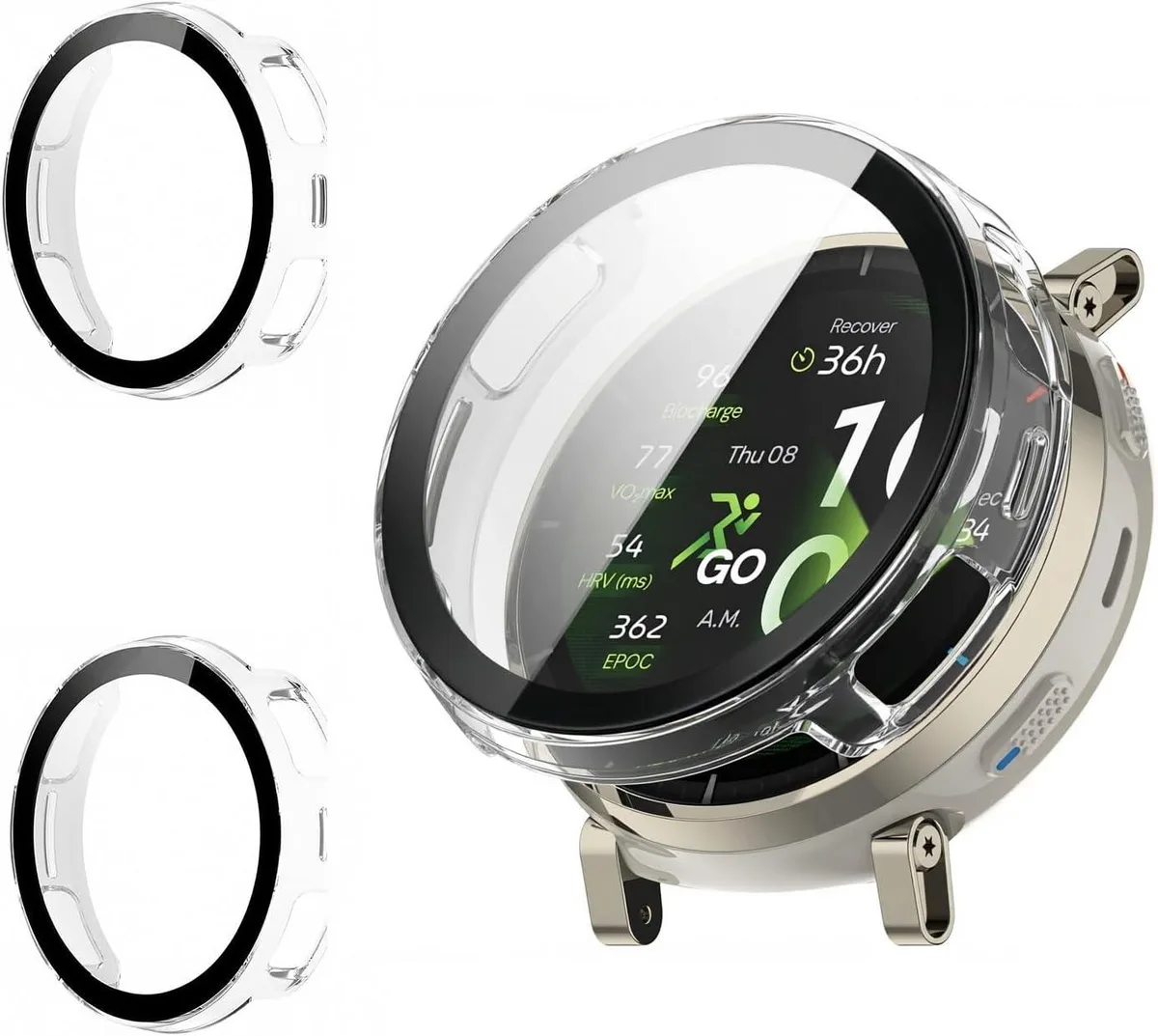 ETEIZU ETEIZU 2-Pack Screen Protector Case for Amazfit Active 3 Premium A2559 accessory — product photo