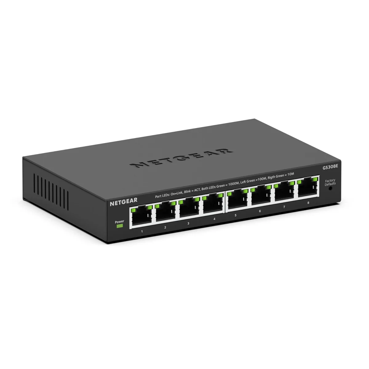  NETGEAR ProSafe GS308E 8-Port Gigabit Easy Smart Managed Switch — product photo