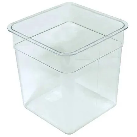 Crestware Crestware SQC8 8 Qt Clear Polycarbonate Stackable Storage Shed — product photo