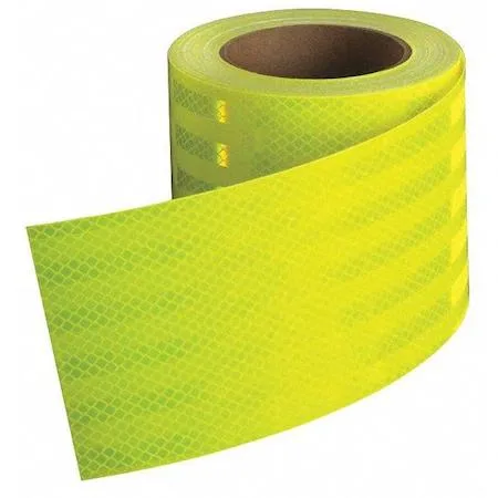 3M 3M 983-23 ES Reflective Tape Fluorescent Yellow/Green 4 in W — product photo
