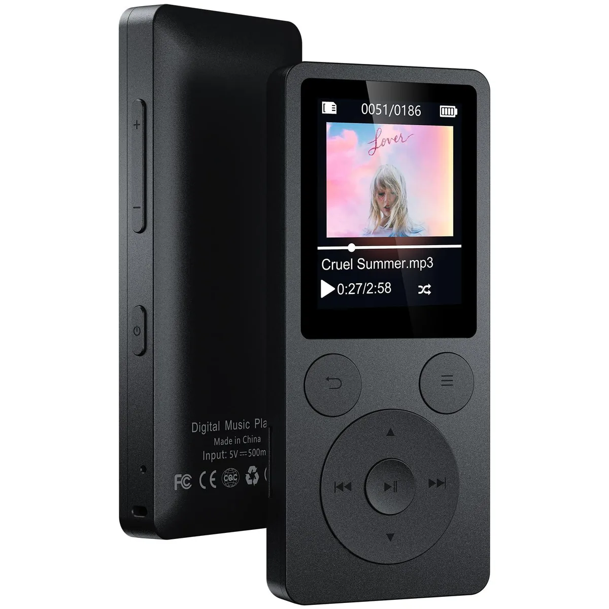  ODEJOI 64GB MP3 Player Bluetooth 5.3 1.8" Screen Black — product photo