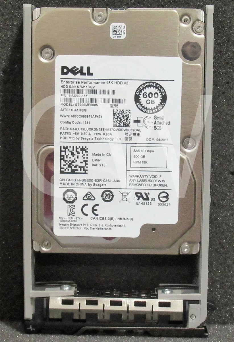 DELL DELL ST600MP0005 600GB 15K 12G 2.5in SAS internal hard drive — product photo