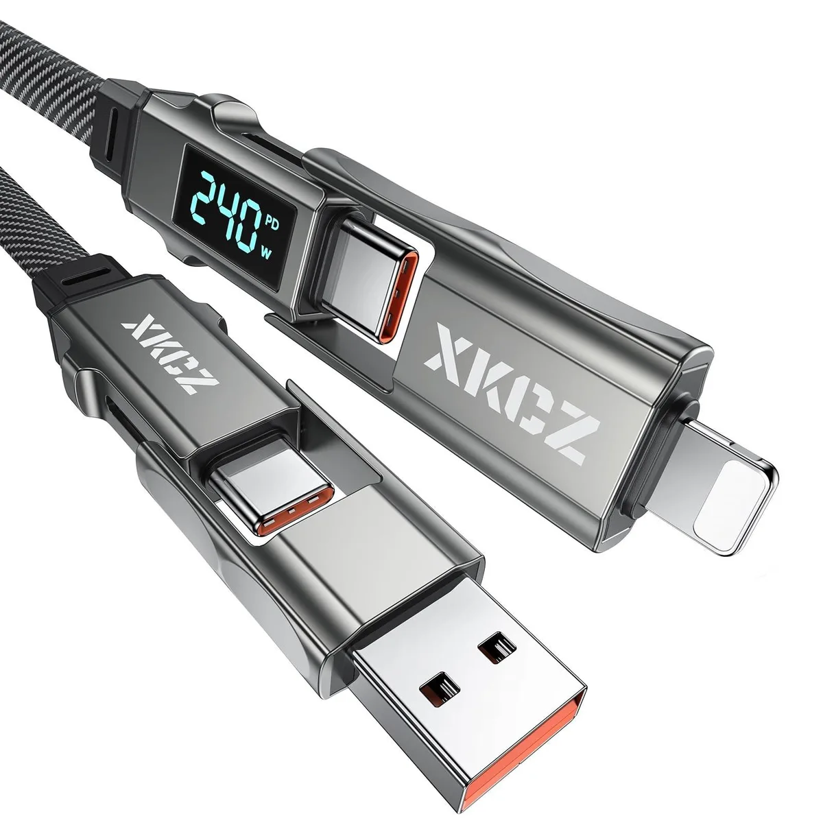 Alphacool Alphacool 4 in 1 USB C Cable 240W Wattage Display 2 in 1 accessory — product photo