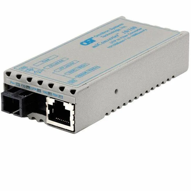 Omnitron Systems Technology Omnitron Systems Technology 1110-1-0 SFP transceiver 10/100 RJ-45 SC single-mode 1310/1550nm 20km — product photo