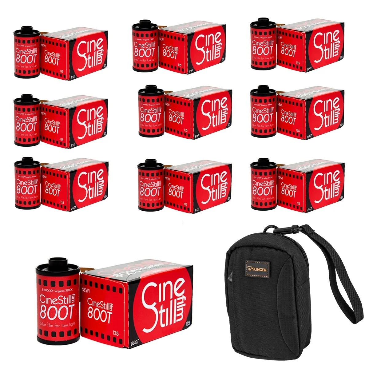 CineStill CineStill Xpro C-41 800Tungsten 35mm Color Negative Film 10-Pack with Bag — product photo