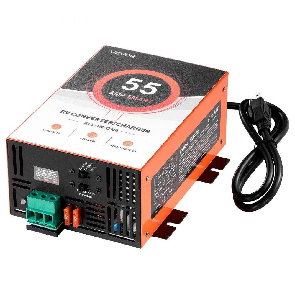 VEVOR VEVOR SBC-55A RV Power Converter 55A 120V AC to 12V DC — product photo
