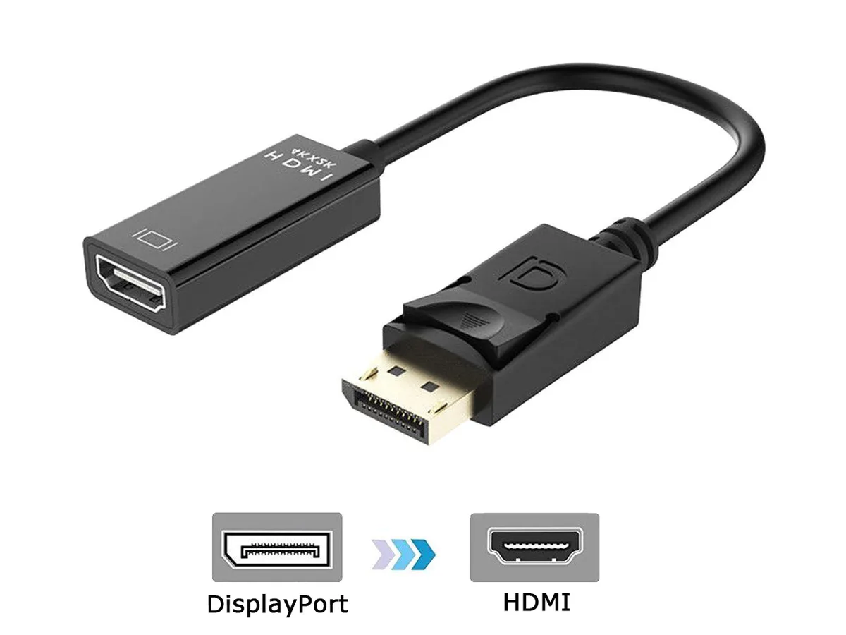 iXever iXever DP2HD-4K-BK DisplayPort to HDMI adapter 25cm — product photo