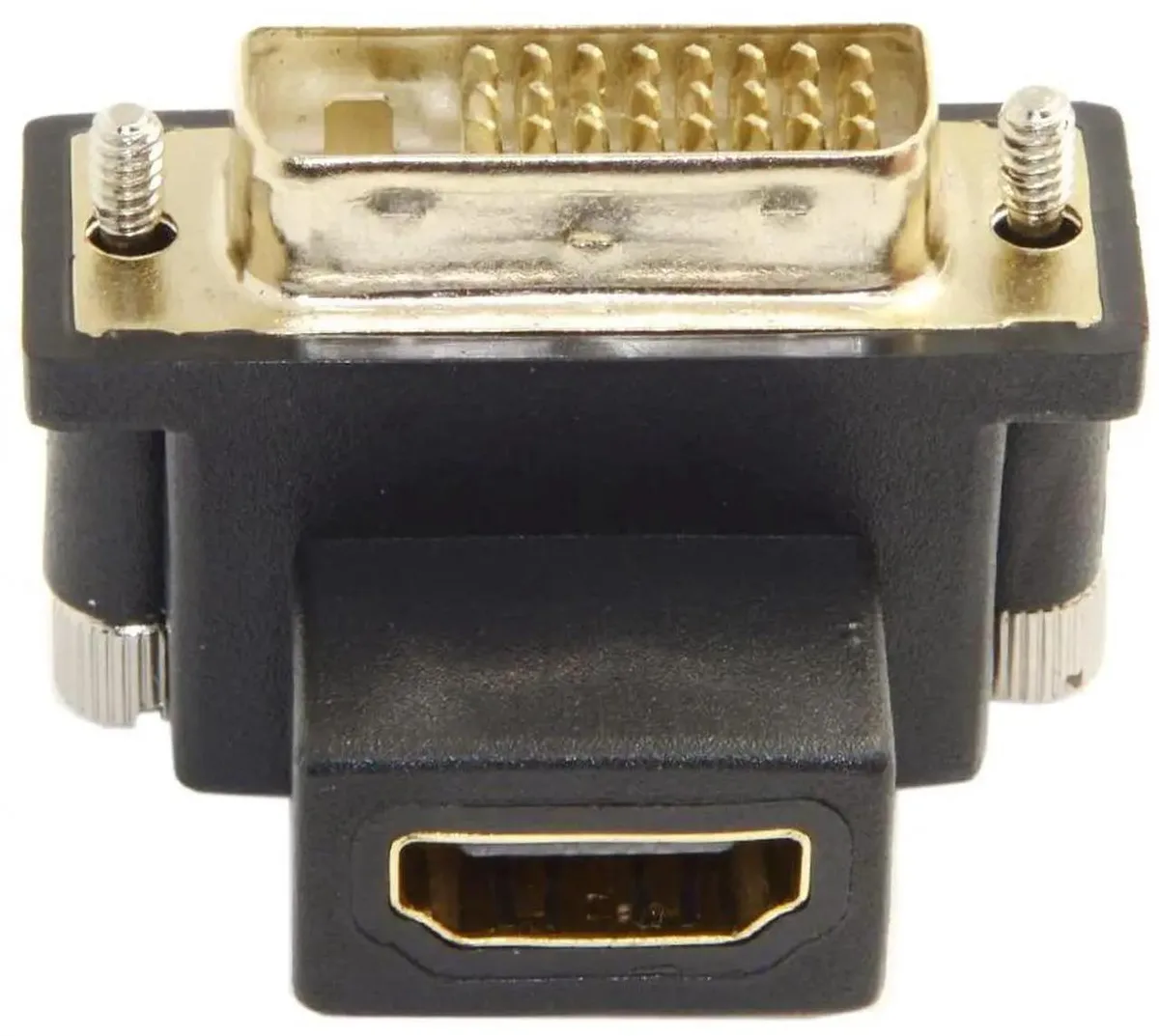 Vszerda Vszerda DVI Male to HDMI Female Adapter 90 Degree Down Angled video adapter — product photo