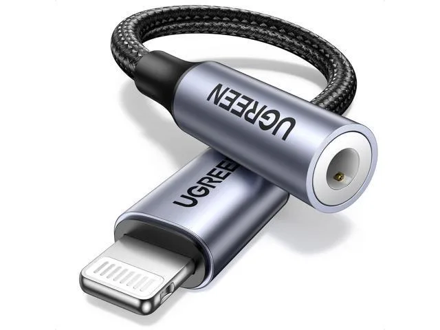 LORDWORLD LORDWORLD Lightning to 3.5 mm Audio Adapter Grey — product photo