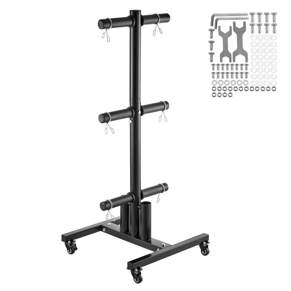VEVOR VEVOR Weight Plate Rack YFRK-B34 1000 lbs 23.6 x 23.6 x 53.15 in — product photo