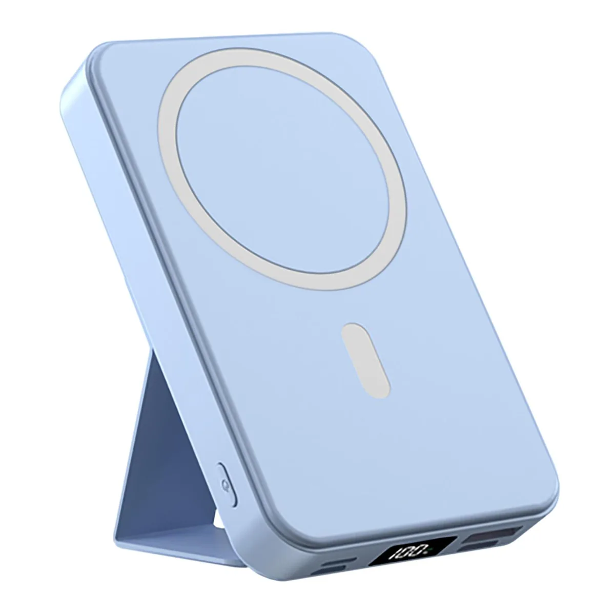 ALPHA DIGITAL INC ALPHA DIGITAL INC 10000mAh Magnetic Wireless Power Bank Blue — product photo