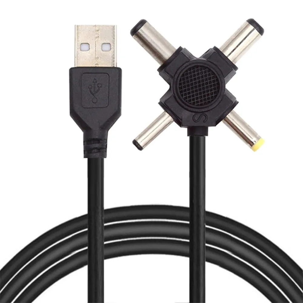 Fervit Fervit 4-in-1 USB 2.0 Type-A to DC Barrel Cable 150cm — product photo