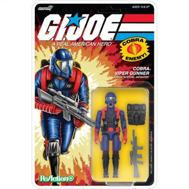 Super7 Super7 G.I. Joe ReAction+ Cobra Viper Gunner OR-GIJO-13263 action figure — product photo