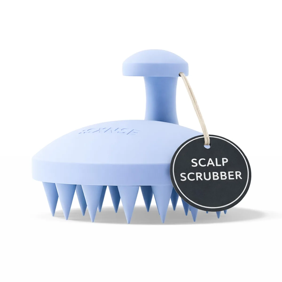 Round Arctic silicone scalp massager with soft bristles