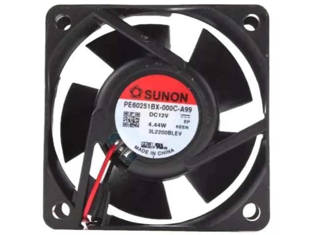 TSUJ TSUJ 6025 12V 4.44W 60x60x25mm 2-Wire Fan — product photo