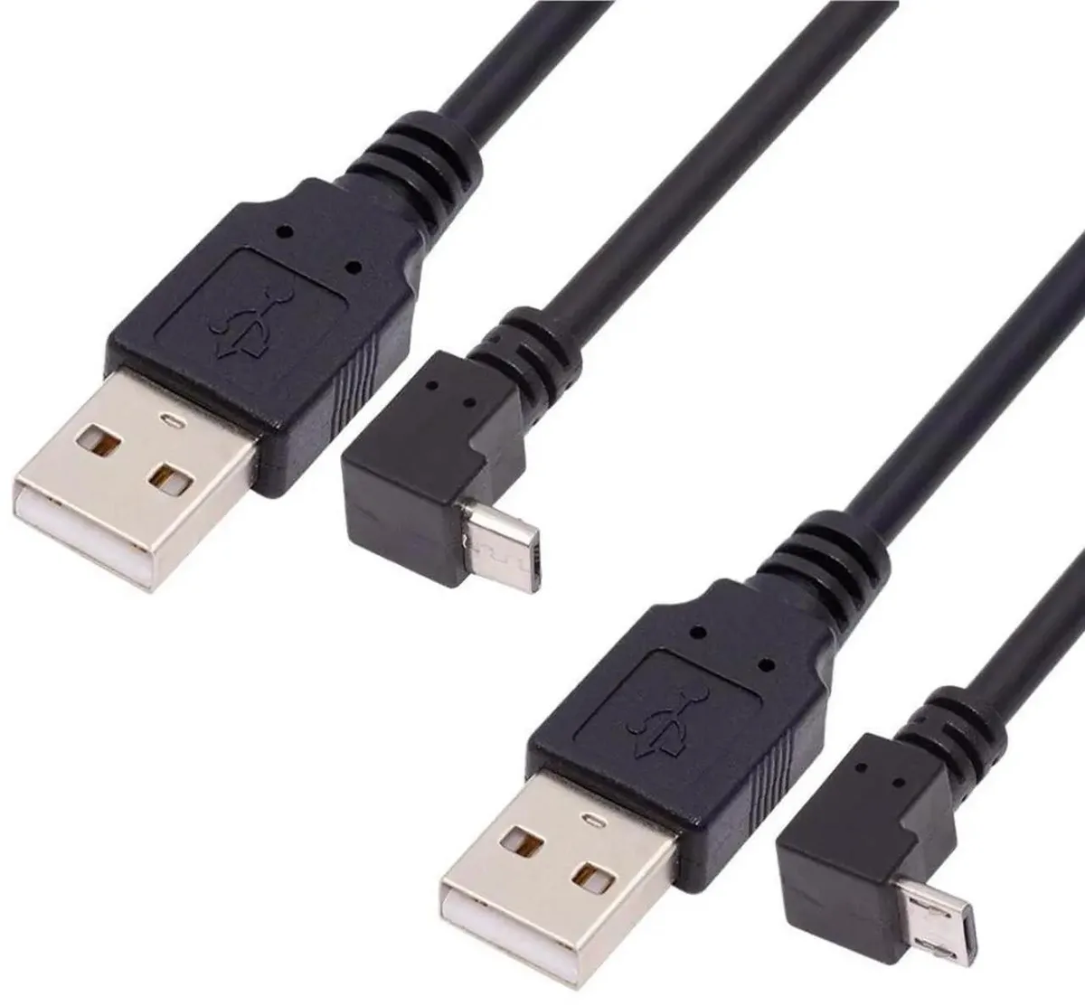 SMUGDESK SMUGDESK 2 Pack 90 Degree USB 2.0 Male to Micro USB 5Pin Cable 1.0M — product photo