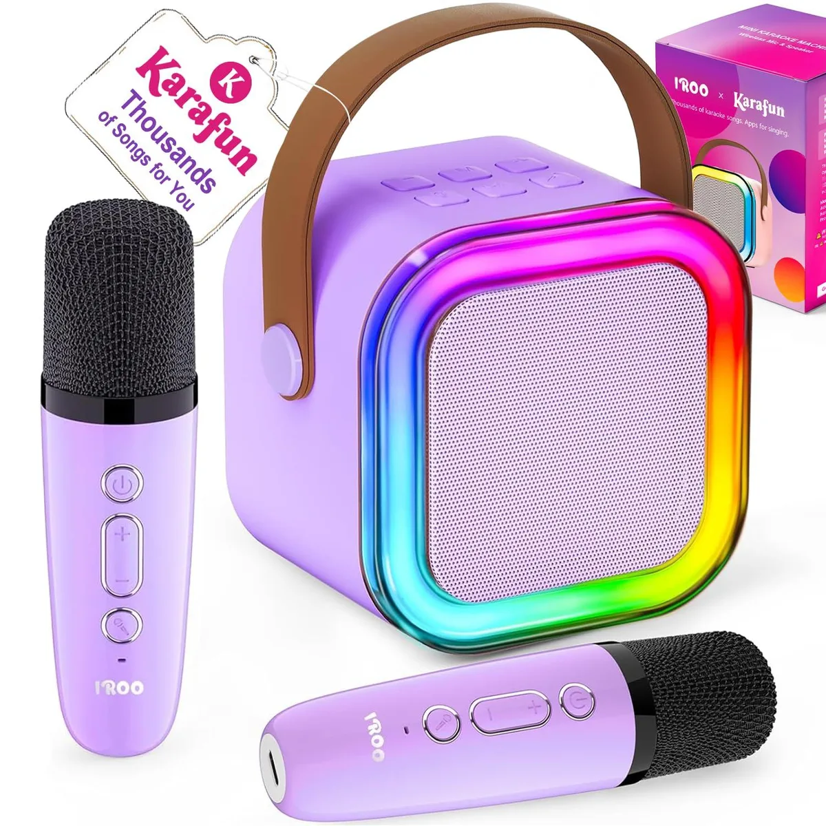 IROO K-51 Karaoke System with 2 Wireless Mics — product photo