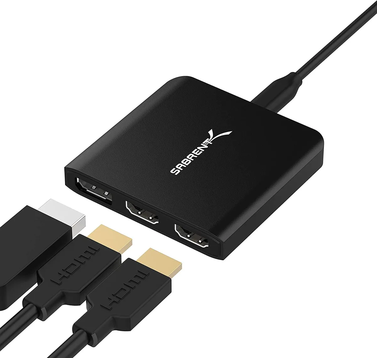 Sabrent Sabrent USB-C to Dual HDMI &amp; DisplayPort Adapter (DA-H2D1) — product photo