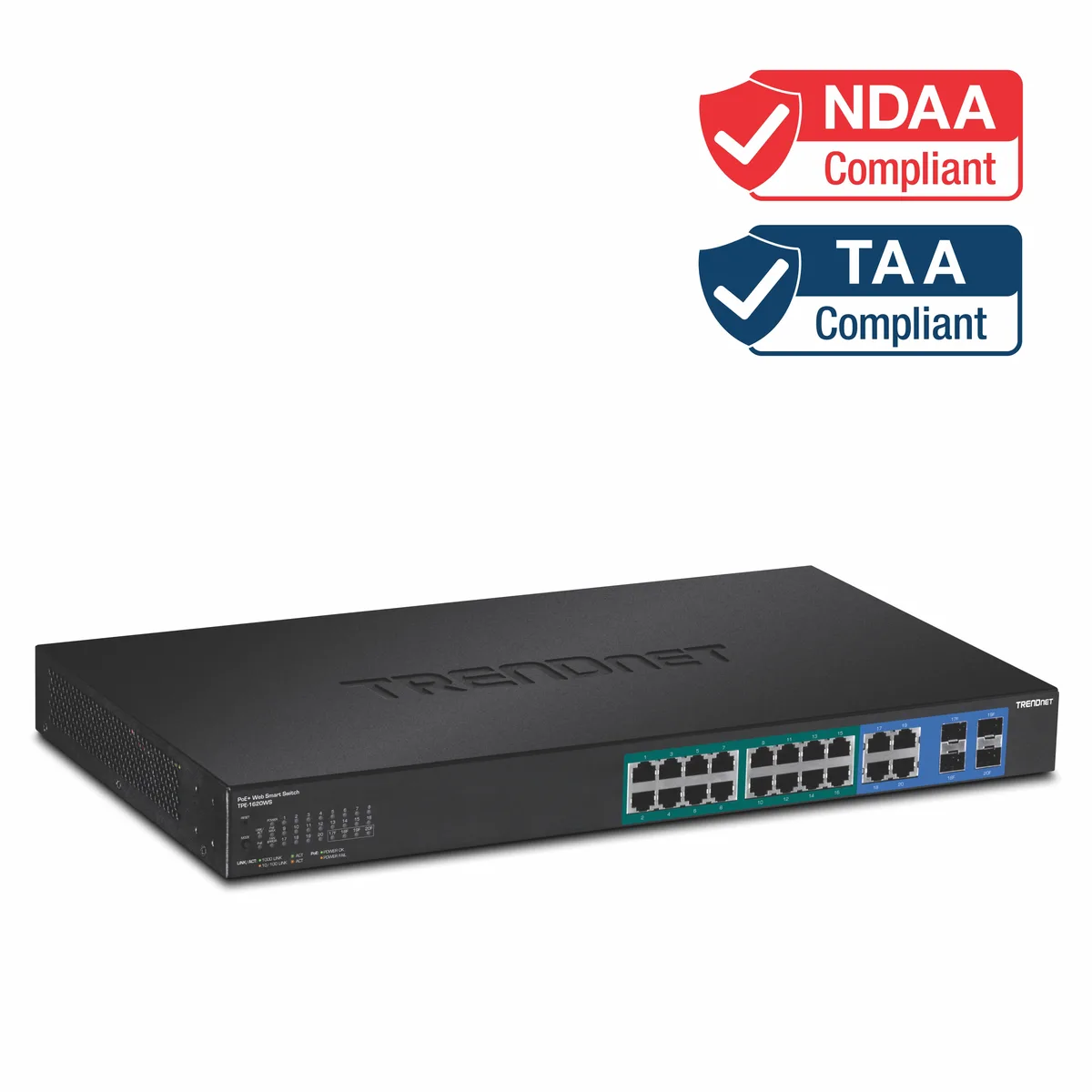 TRENDnet TRENDnet TPE-1620WS 20-Port Gigabit PoE+ Web Smart Switch — product photo