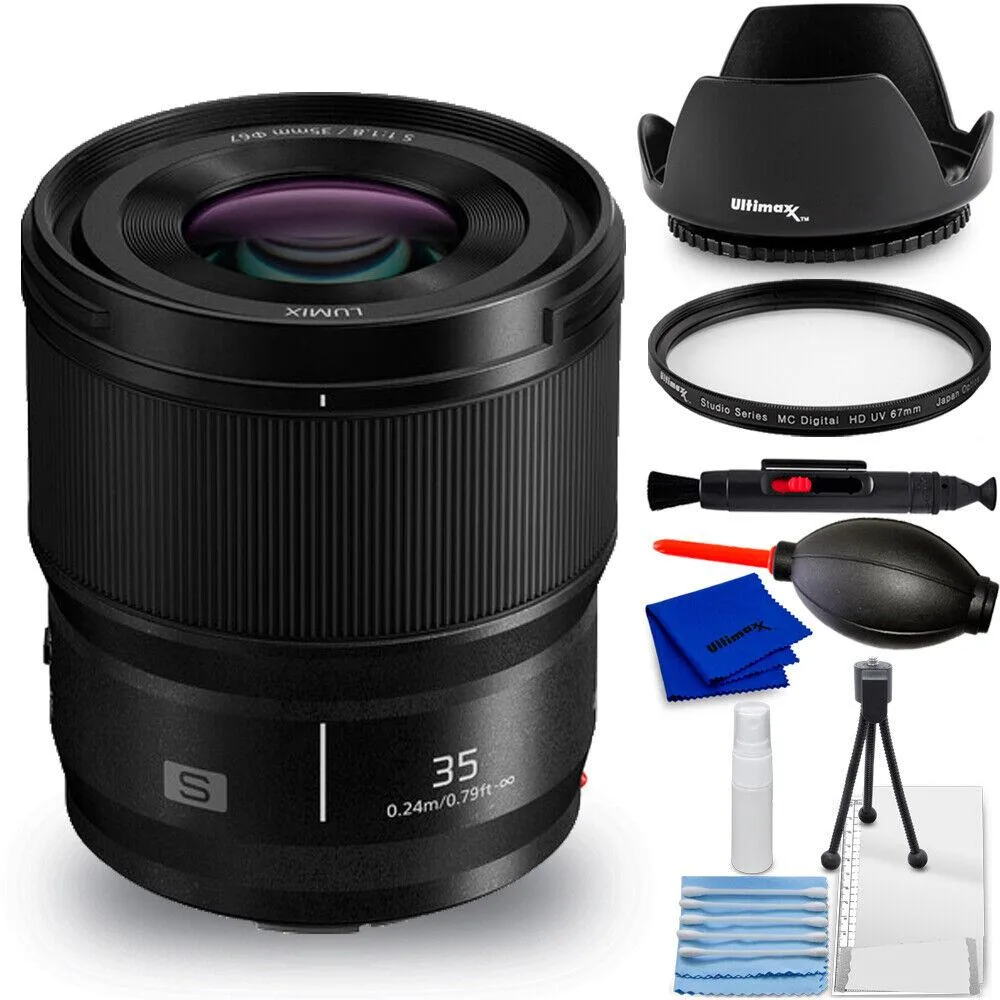 Panasonic Panasonic Lumix S 35mm f/1.8 L-Mount Lens with 7-Piece Accessory Kit — product photo