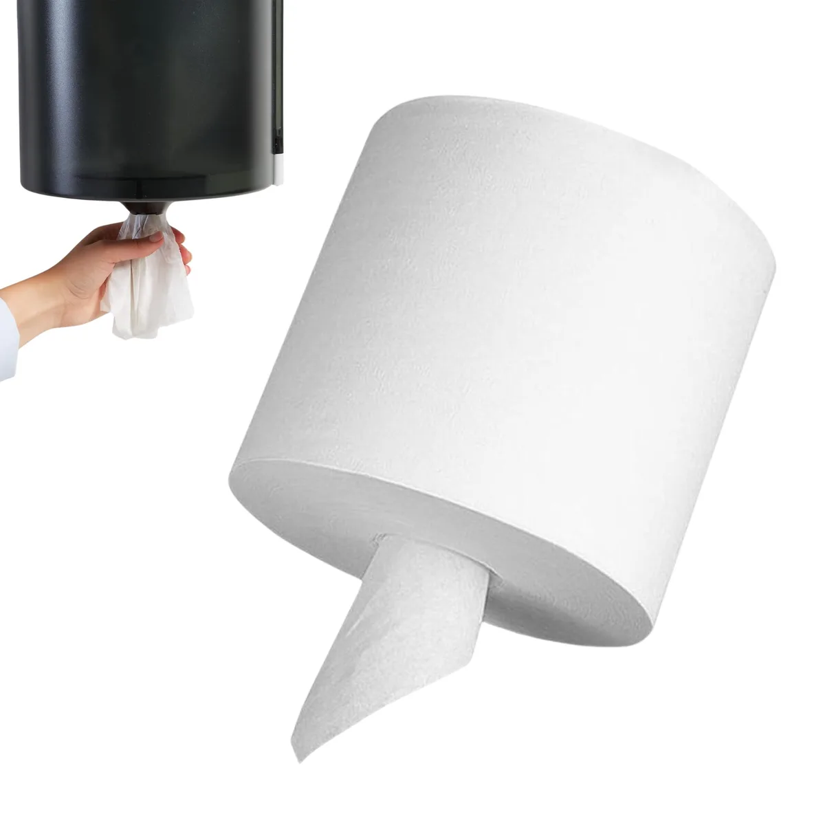 Perfect Duster 10" White Center Pull Paper Towels 2ct 600 Sheets — product photo