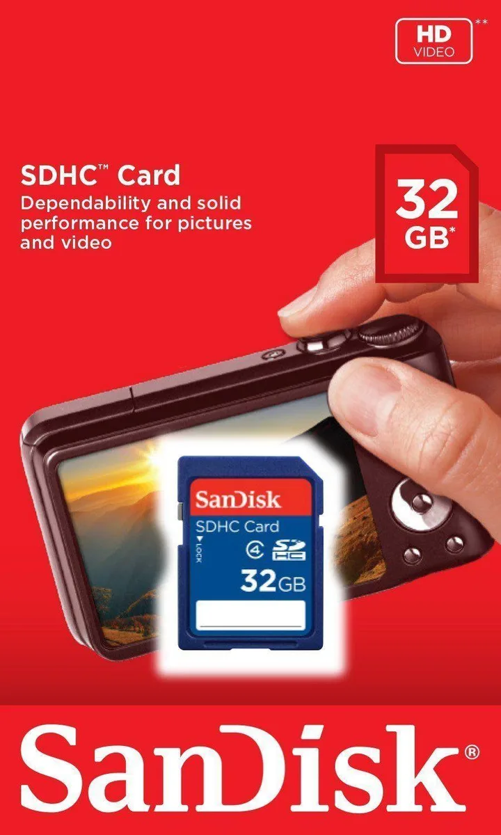 SanDisk SanDisk 32GB SDHC Class 4 Memory Card SDSDB-032G-A11 — product photo