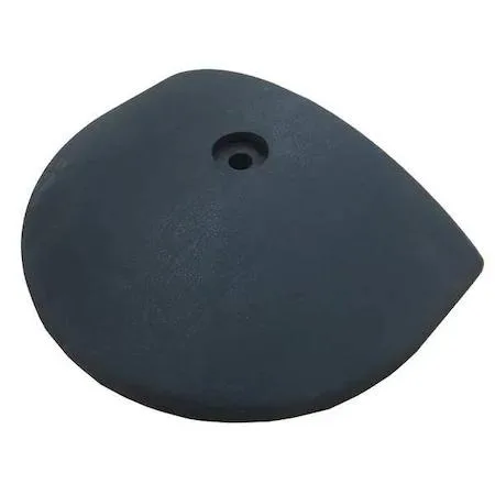 Value Brand Value Brand Speed Bump End Cap 29NH36 12in W 9in L Rubber — product photo