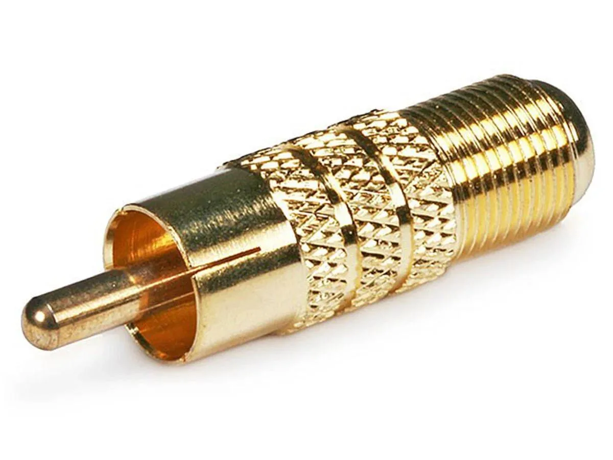 Monoprice Inc. Monoprice Inc. 104130 2-Port Coaxial RCA Adapter Gold — product photo