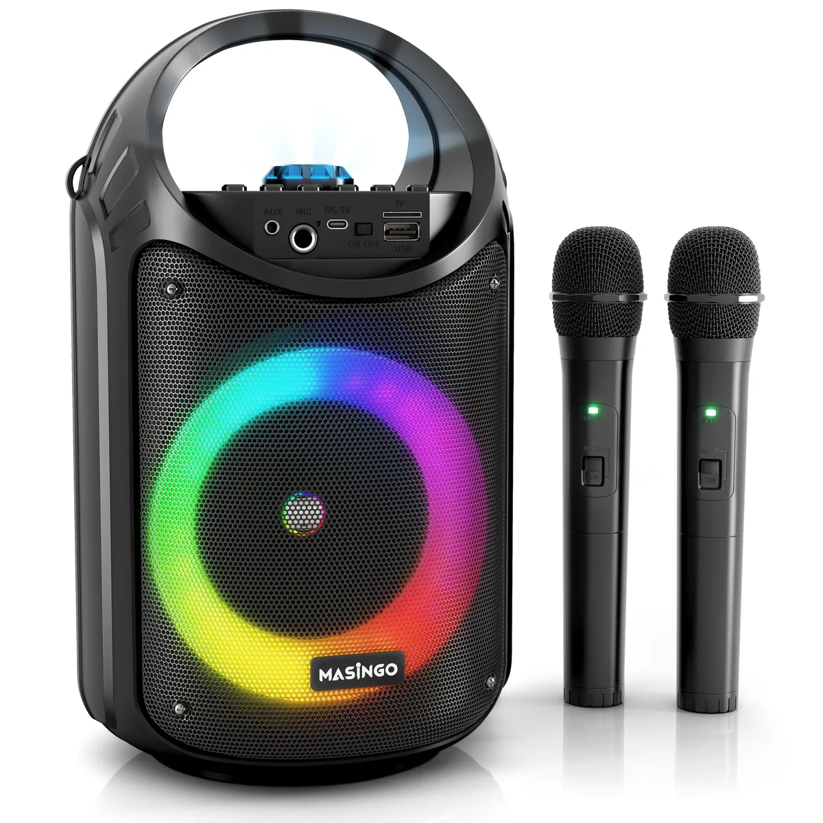  Burletta C10 V2 karaoke system with 2 wireless microphones — product photo