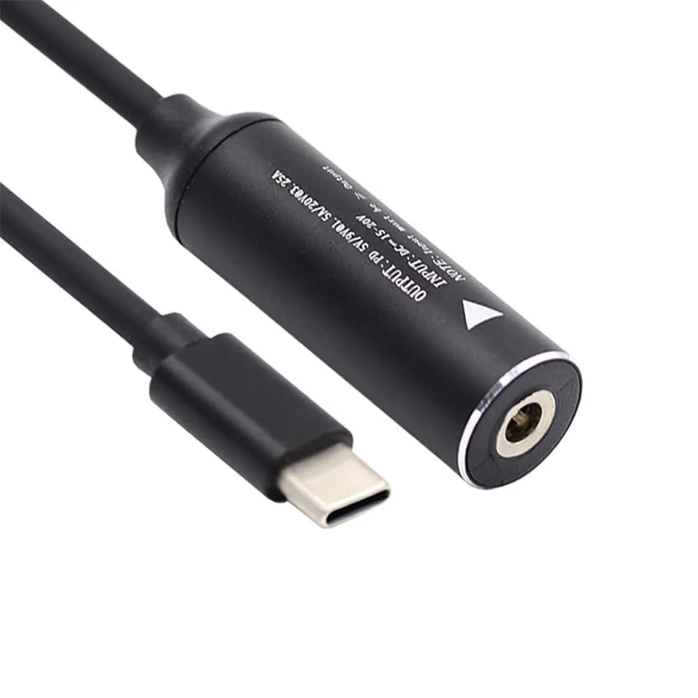 Fervit Fervit USB-C Female to DC 4.0x1.7mm PD Cable 65W 18-20V 20cm — product photo