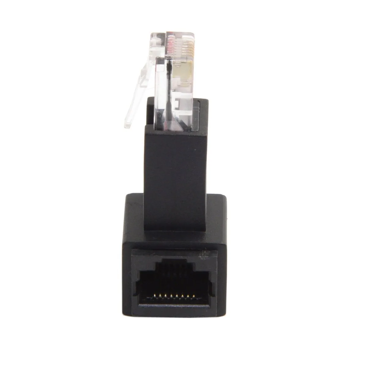 TeKit TeKit 90 Degree Left Angled RJ45 Cat 5e Male to Female Wired Accessory — product photo
