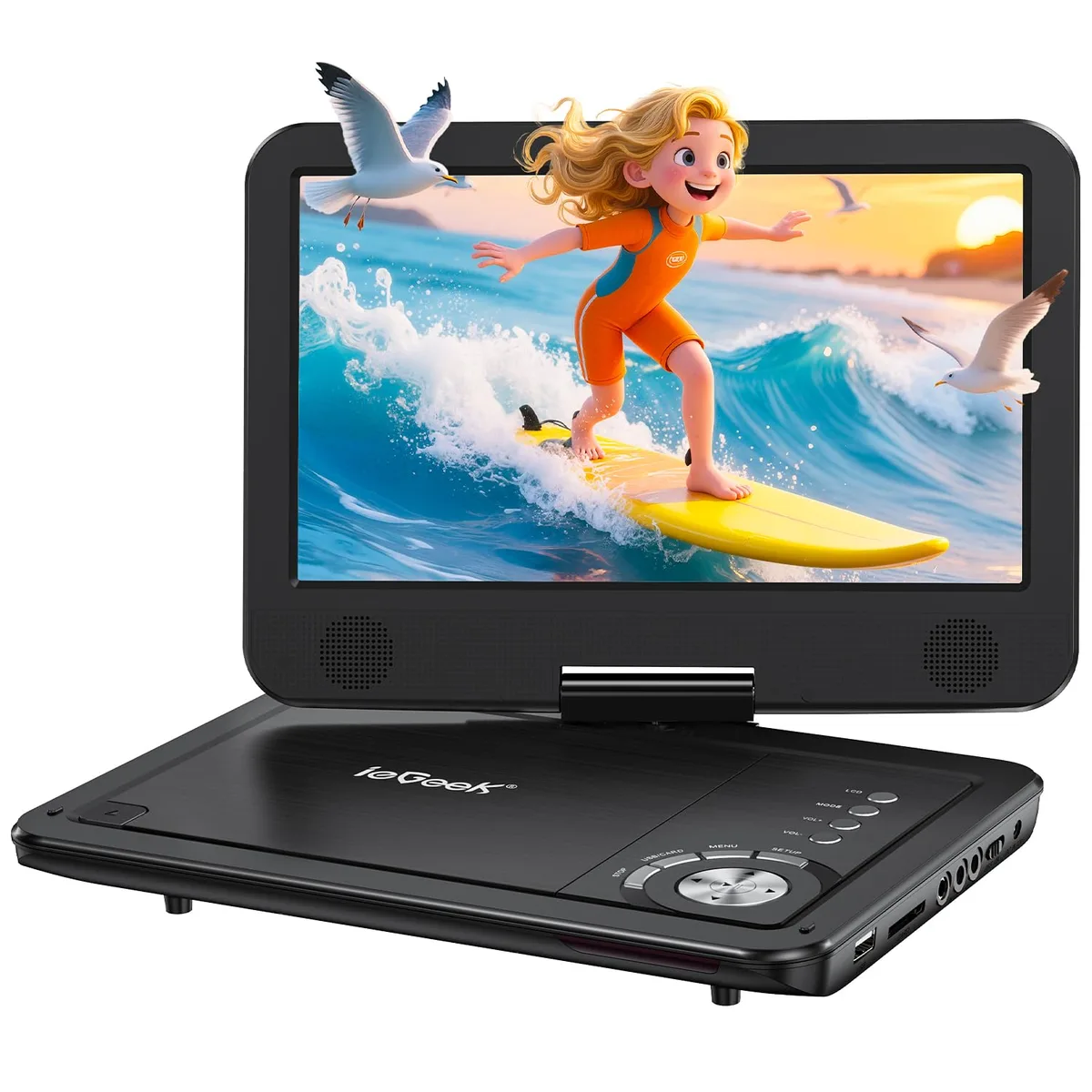  Panasonic portable DVD player 10.5" HD swivel screen 12.5" Black — product photo