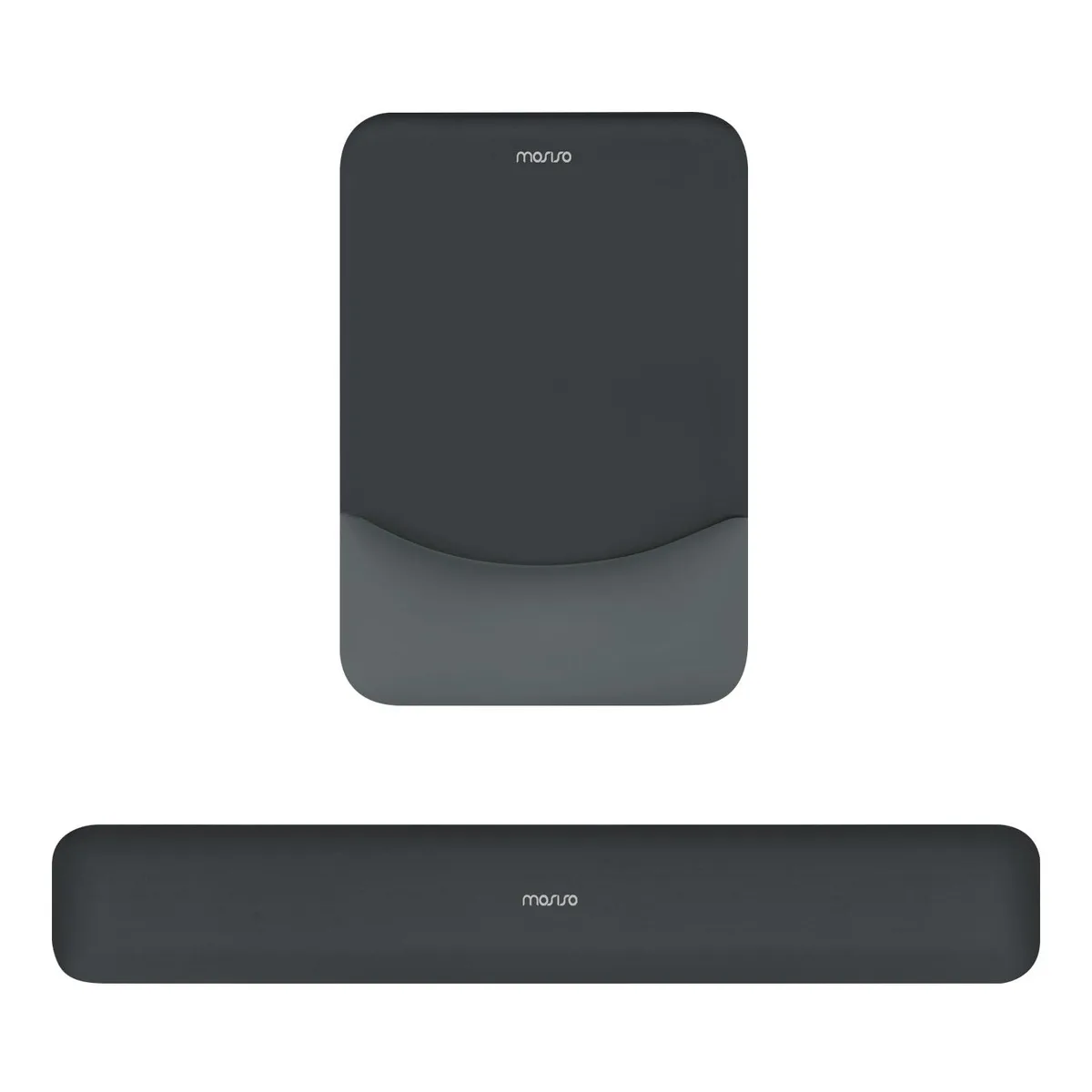  MOSISO Wrist Rest Mouse Pad &amp; Keyboard Set, Slate Gray — product photo