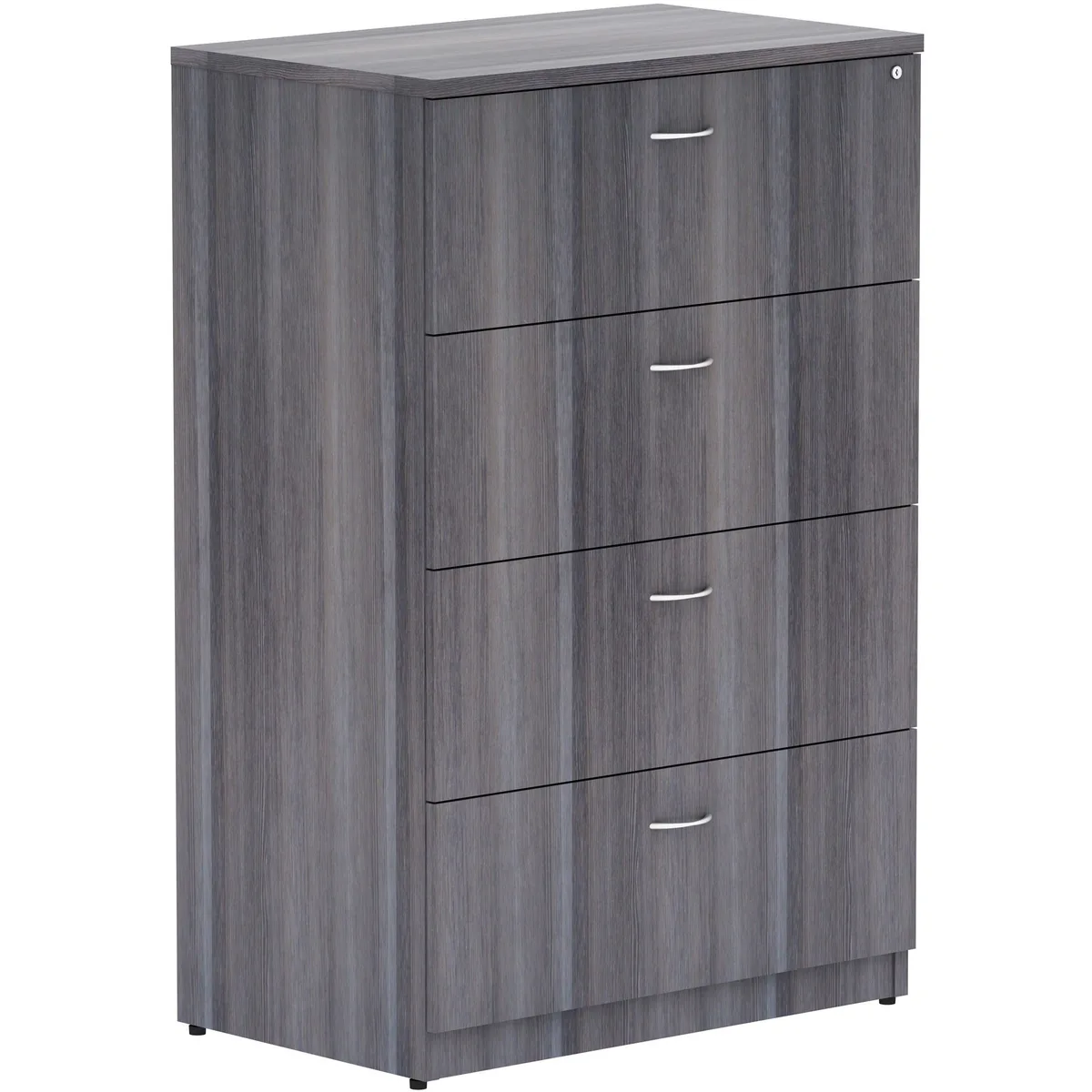 Lorell Lorell 69624 Charcoal 4-Drawer Lateral File 54.80x35.50x22.00 office furniture — product photo