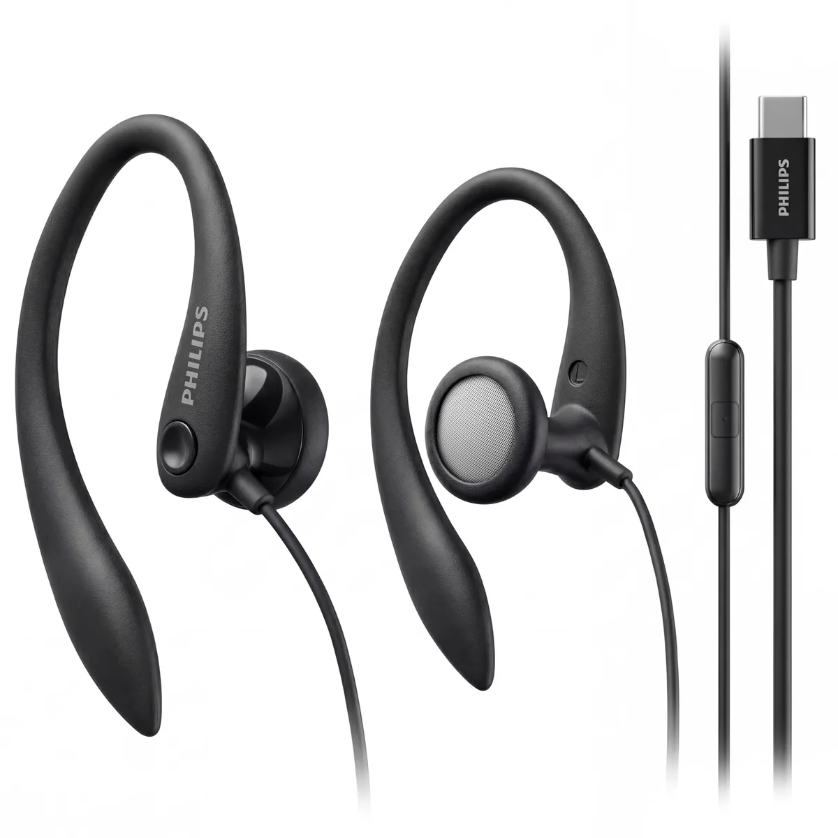 Philips SHS3305 USB-C Earhook Earphones 15mm 1.2m — product photo