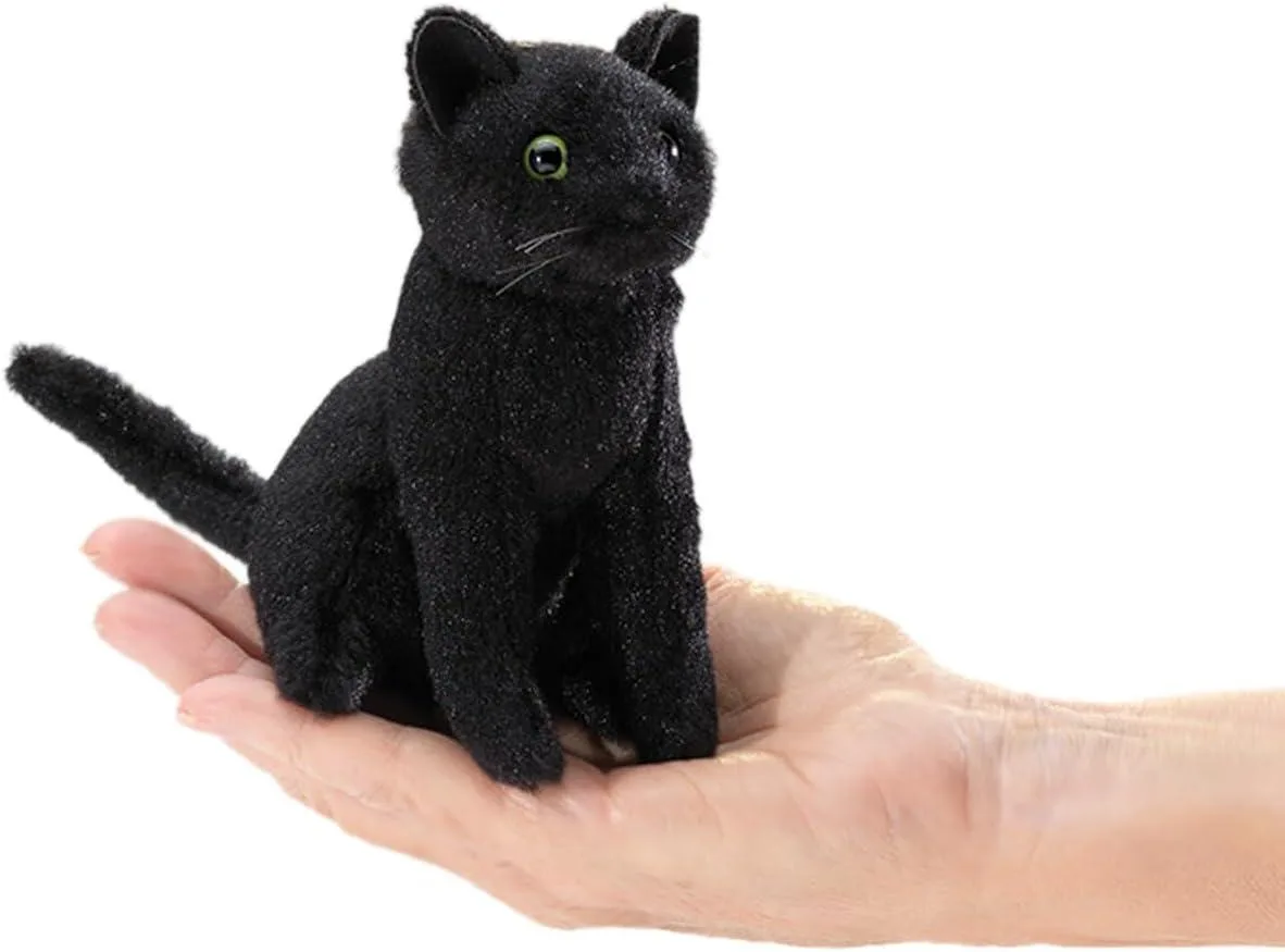 Folkmanis Puppets Folkmanis Puppets Mini Black Cat Finger Puppet — product photo