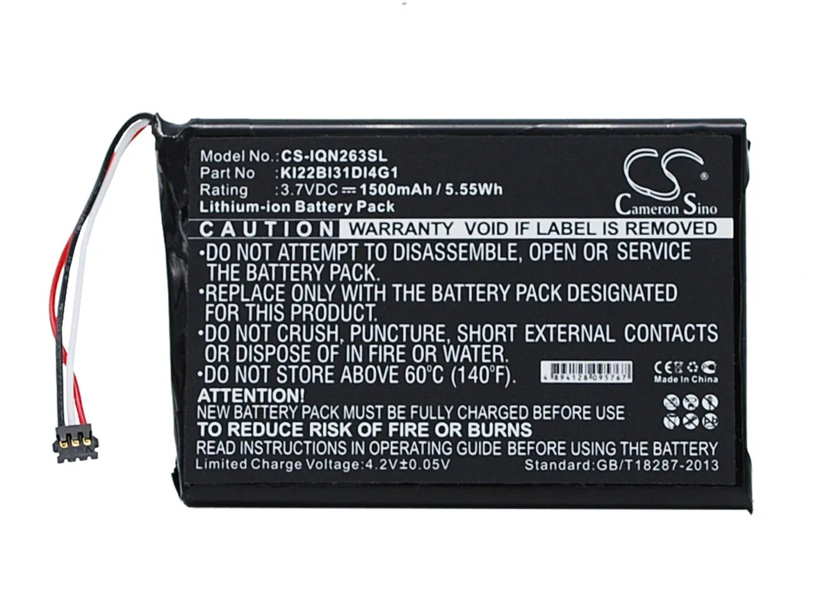  Cameron Sino replacement battery 1500mAh 5.55Wh for Garmin Nuvi 2689LMT 2639LMT — product photo