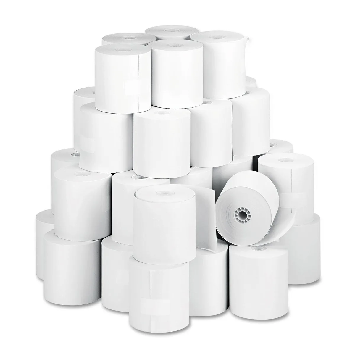 Iconex Iconex ICX90742238 Impact Bond Paper Rolls 3" x 150 ft White 50/Carton — product photo