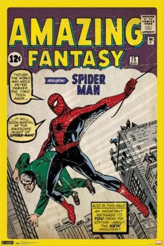 Spider-Man comic cover poster print 22 x 34 inches