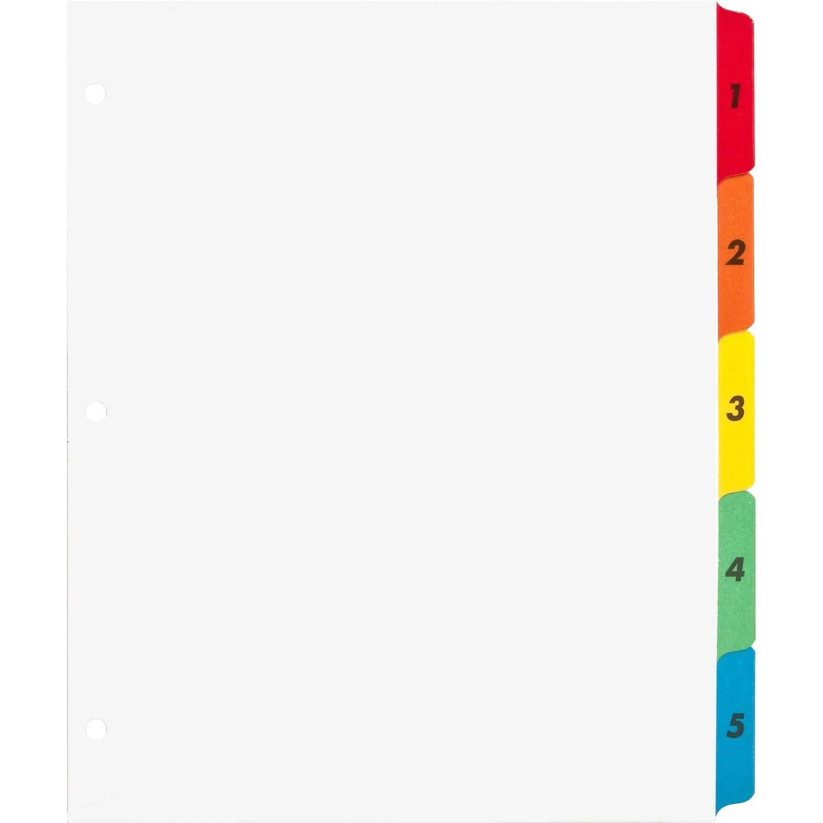 Business Source Business Source BSN21900 Index Dividers 5 Tabs accessory — product photo
