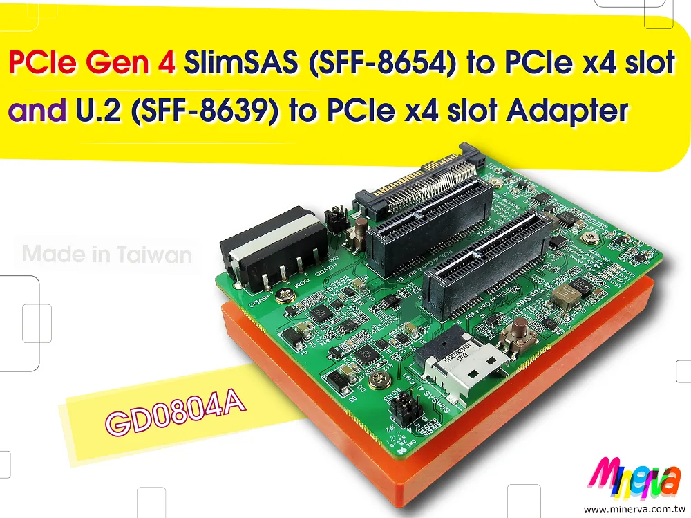 Innocard Innocard SlimSAS 4i U.2 PCIe x4 Adapter Gen4 16GT/s — product photo