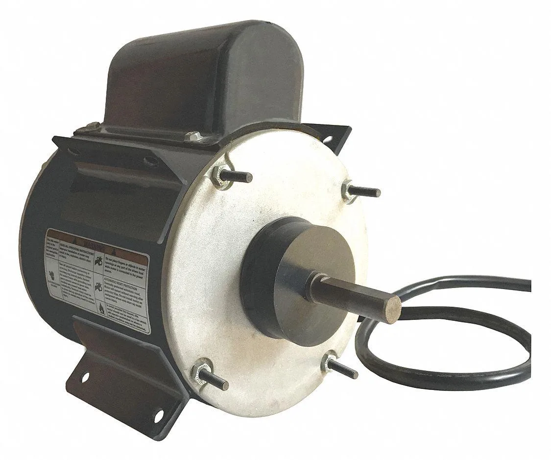 Dayton replacement motor, cylindrical silver metal housing, new condition