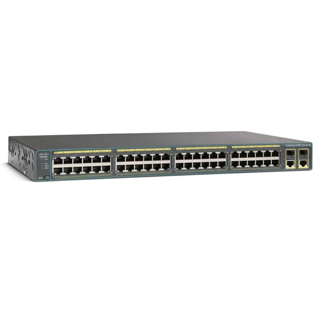 EVESKY EVESKY WS-C2960-48TC-S Catalyst 2960 48-port 10/100 network switch with 2 dual-purpose 10/100/1000 SFP ports — product photo