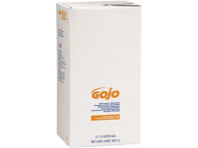 GOJO GOJO 7556 Natural Orange Pumice Hand Cleaner 5000 mL 2/Carton — product photo