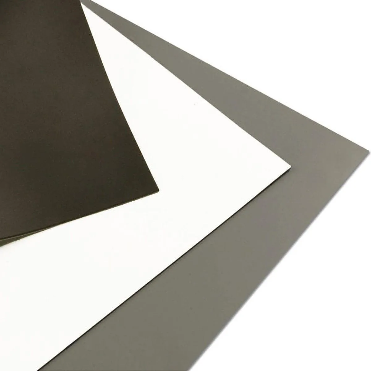 White 3x3 ft vinyl studio tile, smooth matte finish