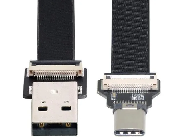 ORVIX ORVIX USB 2.0 Type-A to Type-C Flat FPC Cable 50cm — product photo