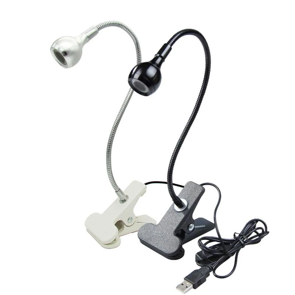 OmaiLighting OmaiLighting 3W LED Desk Lamp Black 360° Gooseneck Clip-on — product photo