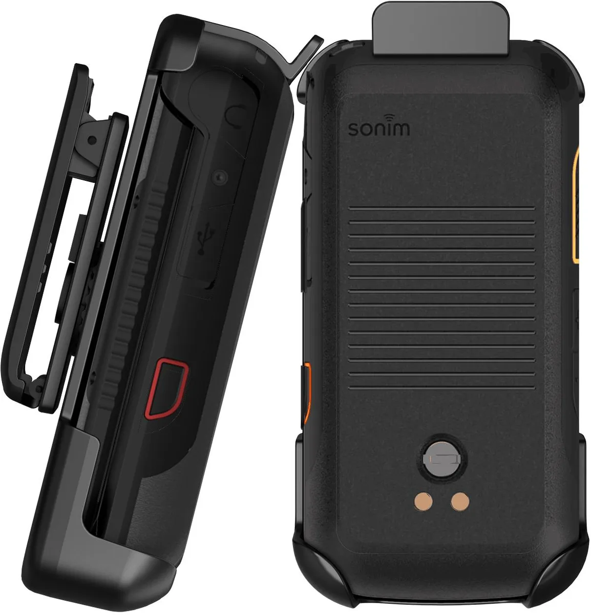 Nakedcellphone Nakedcellphone X320 Belt Clip Holster Case for Sonim XP3plus 5G (2025) - Black — product photo