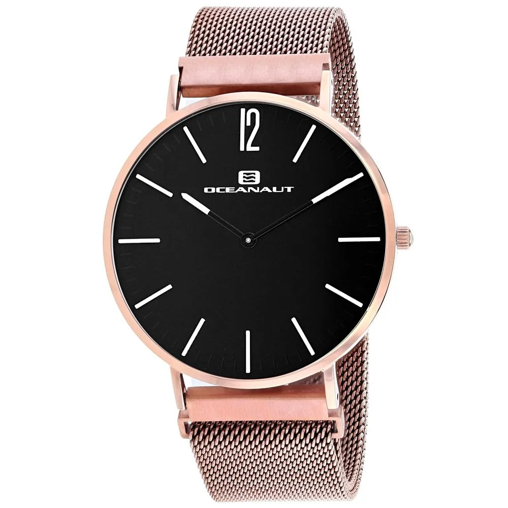 OCEANAUT OCEANAUT Magnete Black Quartz Watch Rose Gold Bracelet 20mm 41mm 50m — product photo