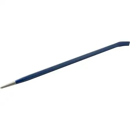 24 inch pinch bar with 3/4 inch hex shank royal blue finish
